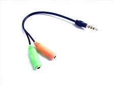 Headphones mic splitter - headphones,