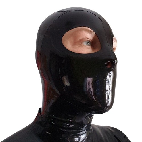Latex hood mouth - mouth, closed