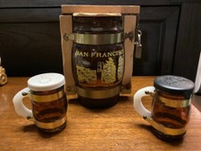 Keg o' Money Coin Bank & Salt Pepper Shaker San Francisco Souvenir 1970s -NO KEY