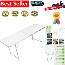 Versatile 6ft Aluminium Folding Table - Perfect for Outdoor Picnics & Markets