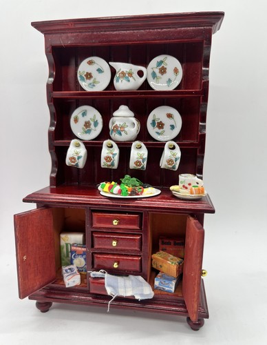 Dolls house kitchen display - dolls,