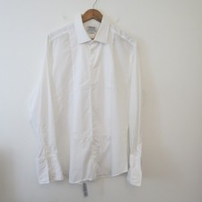 TM LEWIN Dinner Tuxedo Shirt 17.5 White Marcella Black Tie Evening London.