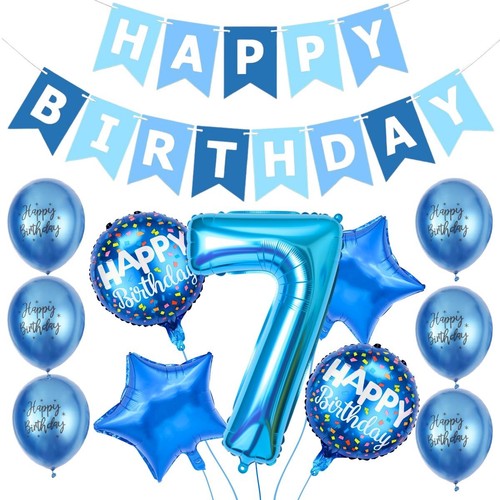 Boy 7th birthday decorations - boy,
