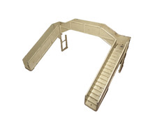 HORNBY DUBLO D1 METAL FOOTBRIDGE COMPLETE BUILT OO GAUGE