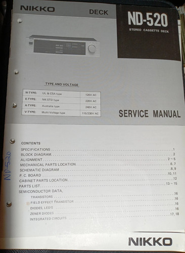 Nikko 520 cassette deck - cassette,