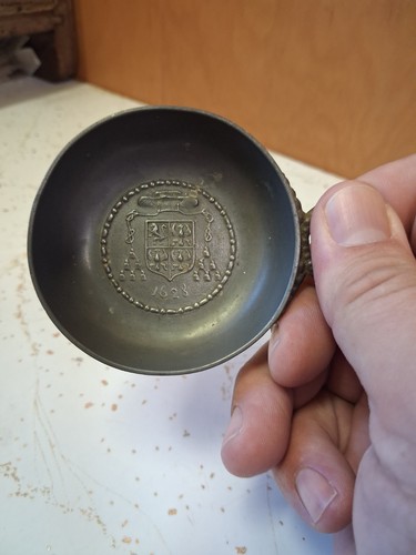 Vintage french pewter tastevin - vintage,