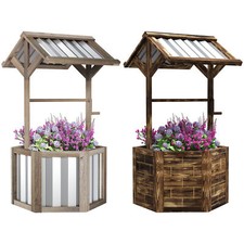 Outsunny Wooden Wishing Well