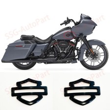 2x METAL Gloss Black Harley