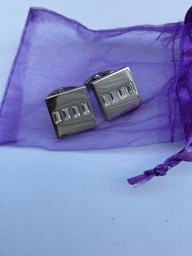 Pair cufflinks silver tone - silver,