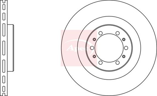 Brake disc apec dsk2109 fits - brake,