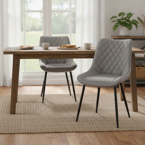 Velvet dining chairs set - set, of