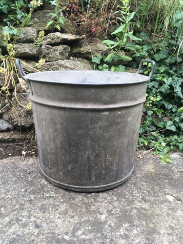 Tall galvanised zinc metal - galvanised,