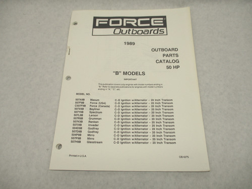 Ob4275 outboard parts catalog - outboard,
