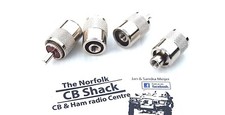 4 X PL259 UHF Plugs 6mm for RG58 coax pack of 4 PL-259 