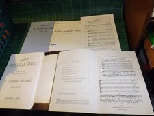Job lot bundle of CHORAL SHEET MUSIC