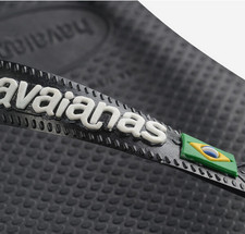 Havaianas Brasil Logo - BLACK