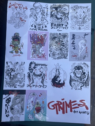 Grimes art angels rare - art,