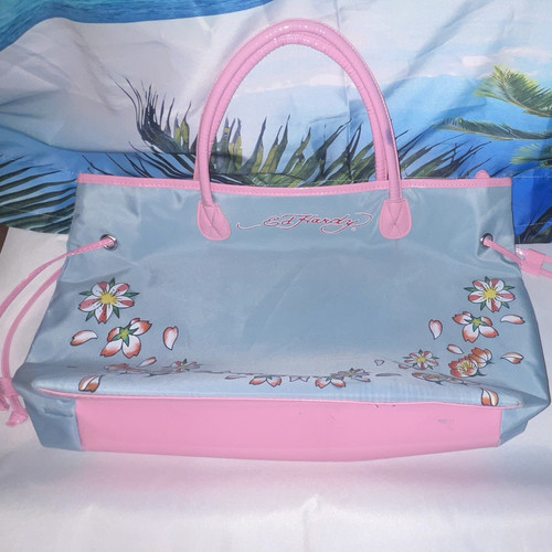 Hardy blue pink floral tote - floral,