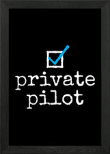 Private Pilot Aviation Framed