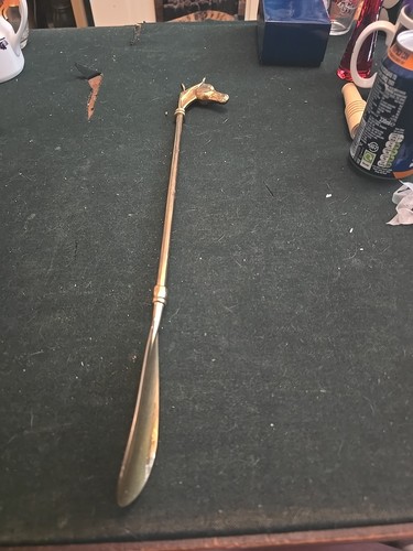 Vintage brass horse head shoe - vintage,