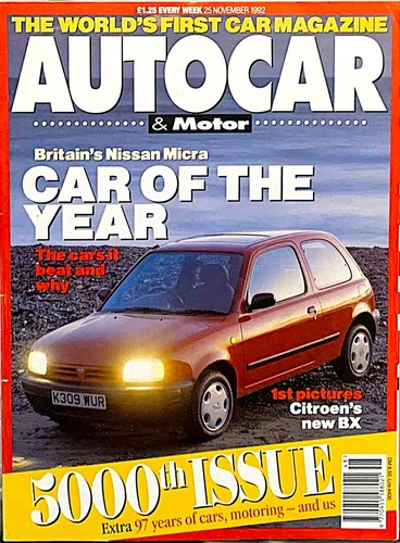 Autocar magazine nov - 25-nov-92,