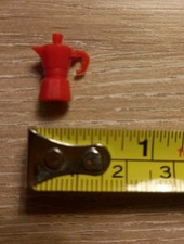 Tiny Dolls Red Plastic Coffee Percolator  For Very Small Doll