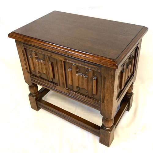Antique style linen fold oak - style,