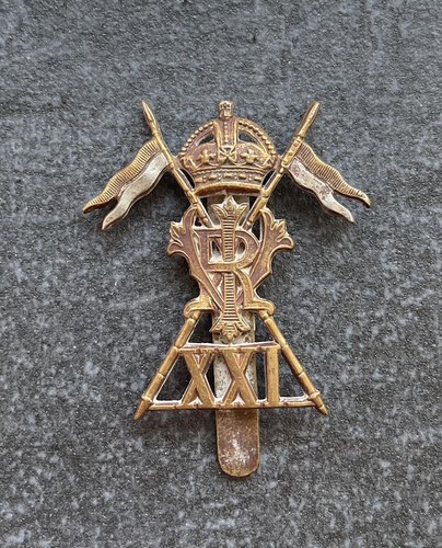 Genuine 21st lancers cap badge - genuine,