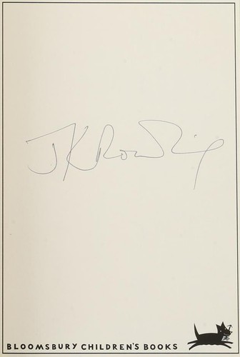 Rowling signed bloomsbury - signed, 'bloomsbury'