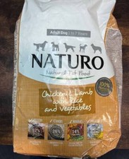 Naturo Adult Dry Dog Food Chicken & Lamb in 2Kg Bag with Rice & Vegetables