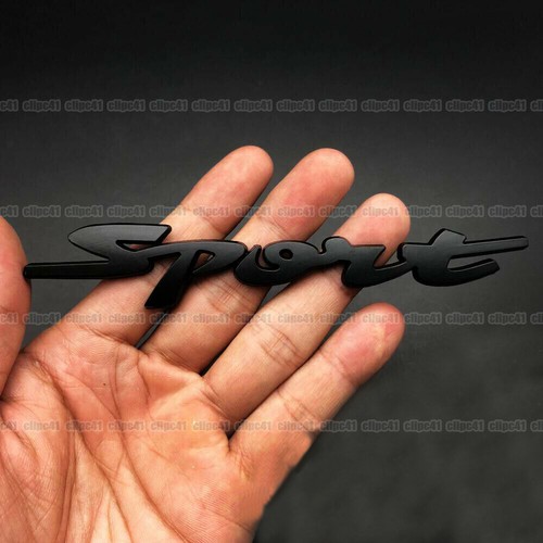 Sport logo black metal - black,