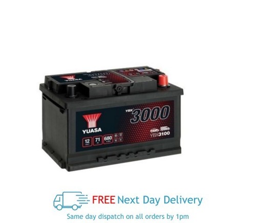 Yuasa ybx3100 smf battery 680 - yuasa,