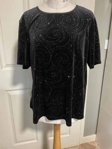Bonmarche black sparkly - bonmarche, swirl