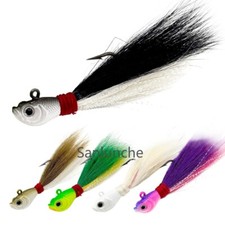 5pcs Bucktail Jigs Teaser Lead