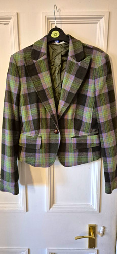 Stefanel womens plaid wool - womens,