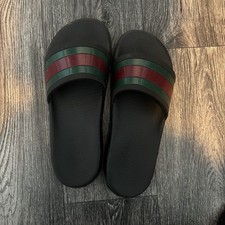 Gucci Sliders Red And Green Size 9
