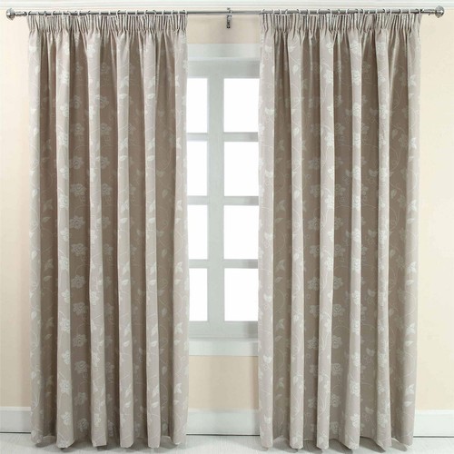 Natural beige pencil pleat - natural,