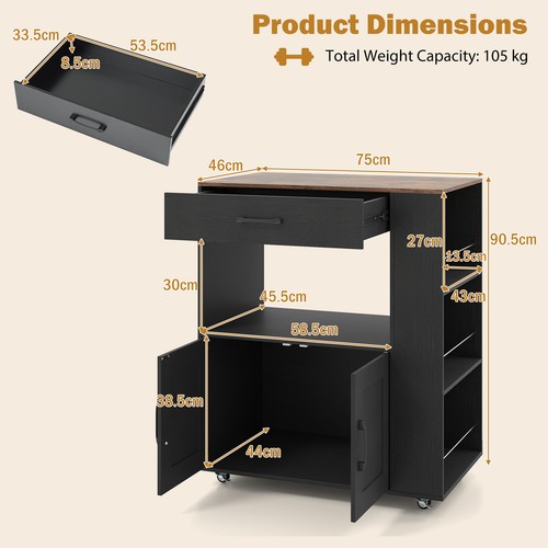 Kitchen island wheels with - kitchen,