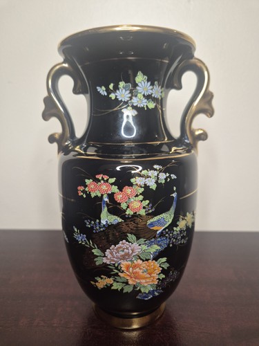 Vintage greek black vase 24k - vintage,