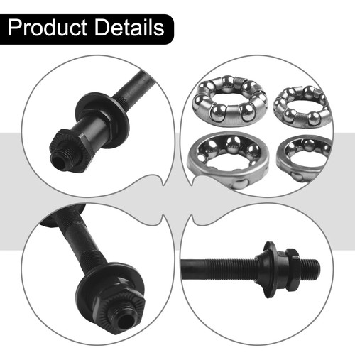 Hollow steel axle set for - hollow, mtb