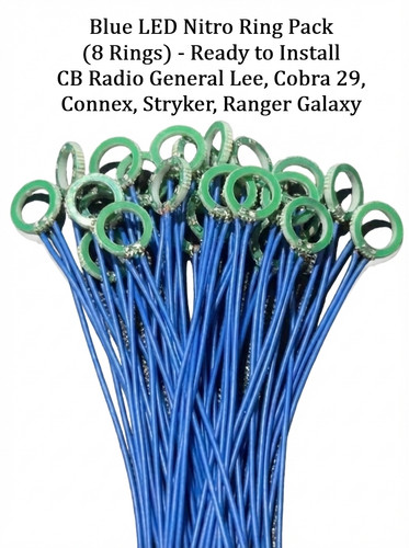 Radio blue led light - led,
