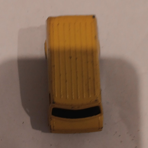 Yellow black diecast model - diecast, van