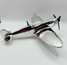 Vintage Dinky Toys Spitfire MkII Plane Chrome Finnish