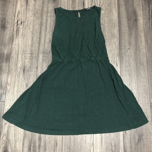 Primark dark green crochet tie - green,