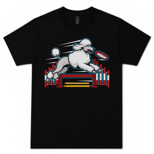 Agility poodle shirt - poodle, t-shirt