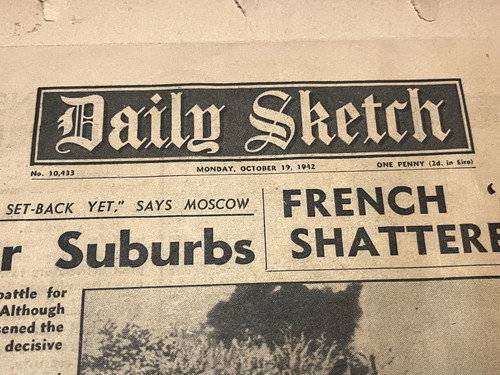 Daily sketch october 1942 - sketch,