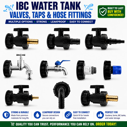 Ibc tank valves taps hose - ibc,