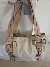 DKNY Beige Monogram Handbag