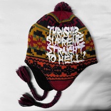 2024 Thrasher Supreme Dog Earflap Beanie Hat Cap Straight To Hell Dappy N Dubz