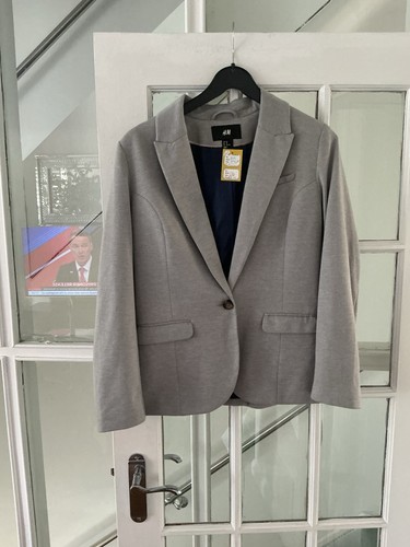 Ladies grey jacket 12 - grey,